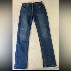 Levi's 511 jeans youth slim straight blue denim jeans size 18